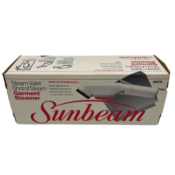 Sunbeam Vintage Steam Valet 10079 Garment Steamer With Shot Of Steam Button & Tr - Picture 1 of 9
